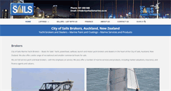 Desktop Screenshot of cityofsailsmarine.co.nz
